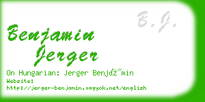 benjamin jerger business card